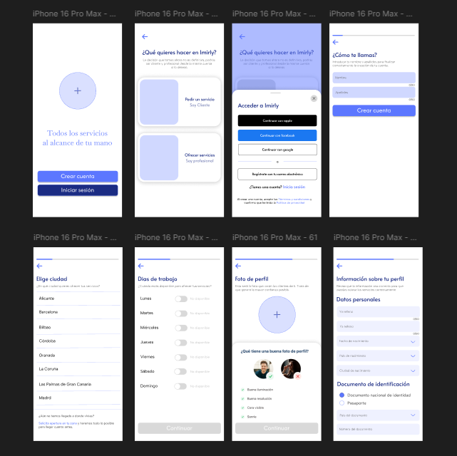 Prototipo de baja fidelidad de iMirly